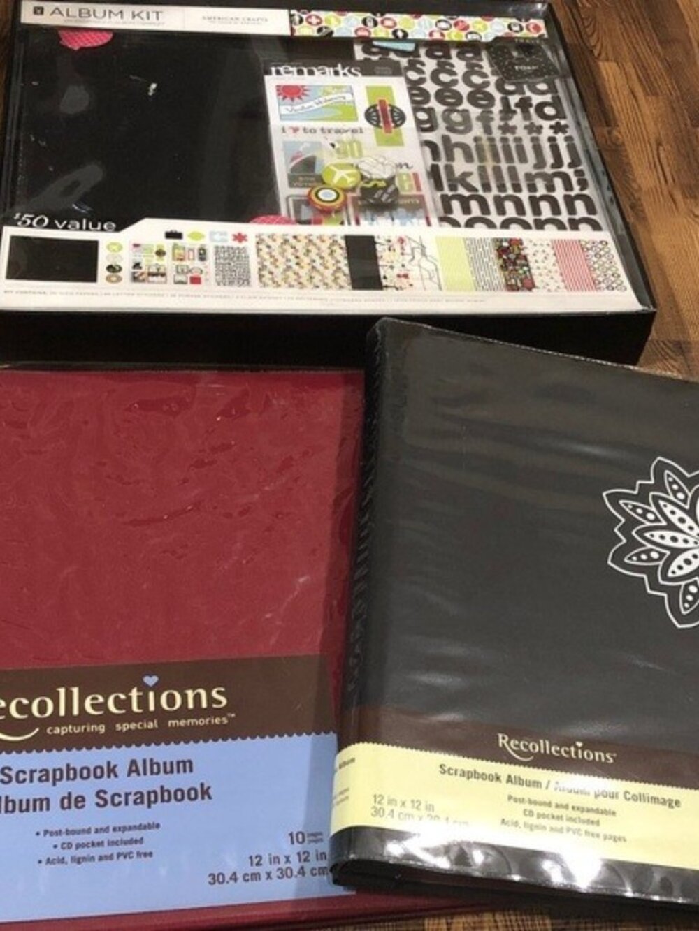 Recollections Black Album for scrapbooking Bundle. NWOT